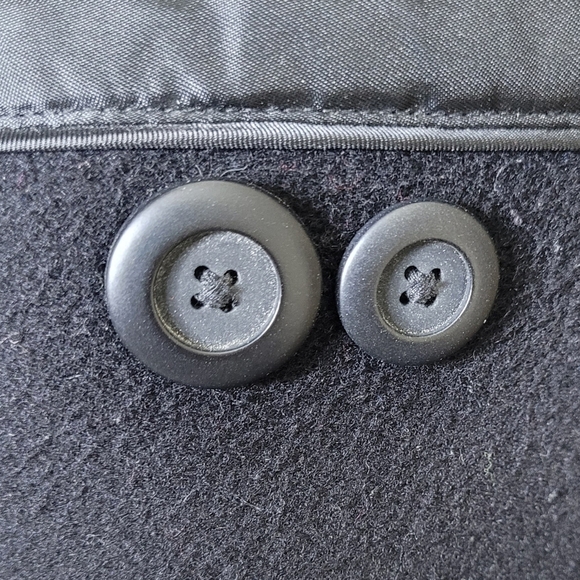 L.L. Bean Women's Wool Coat Black Long Overcoat Size 12 Bellandi Thinsulate - Picture 6 of 11